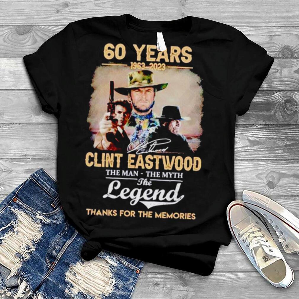 60 1963 2023 Clint Eastwood The Man The Myth The Legend signature shirt