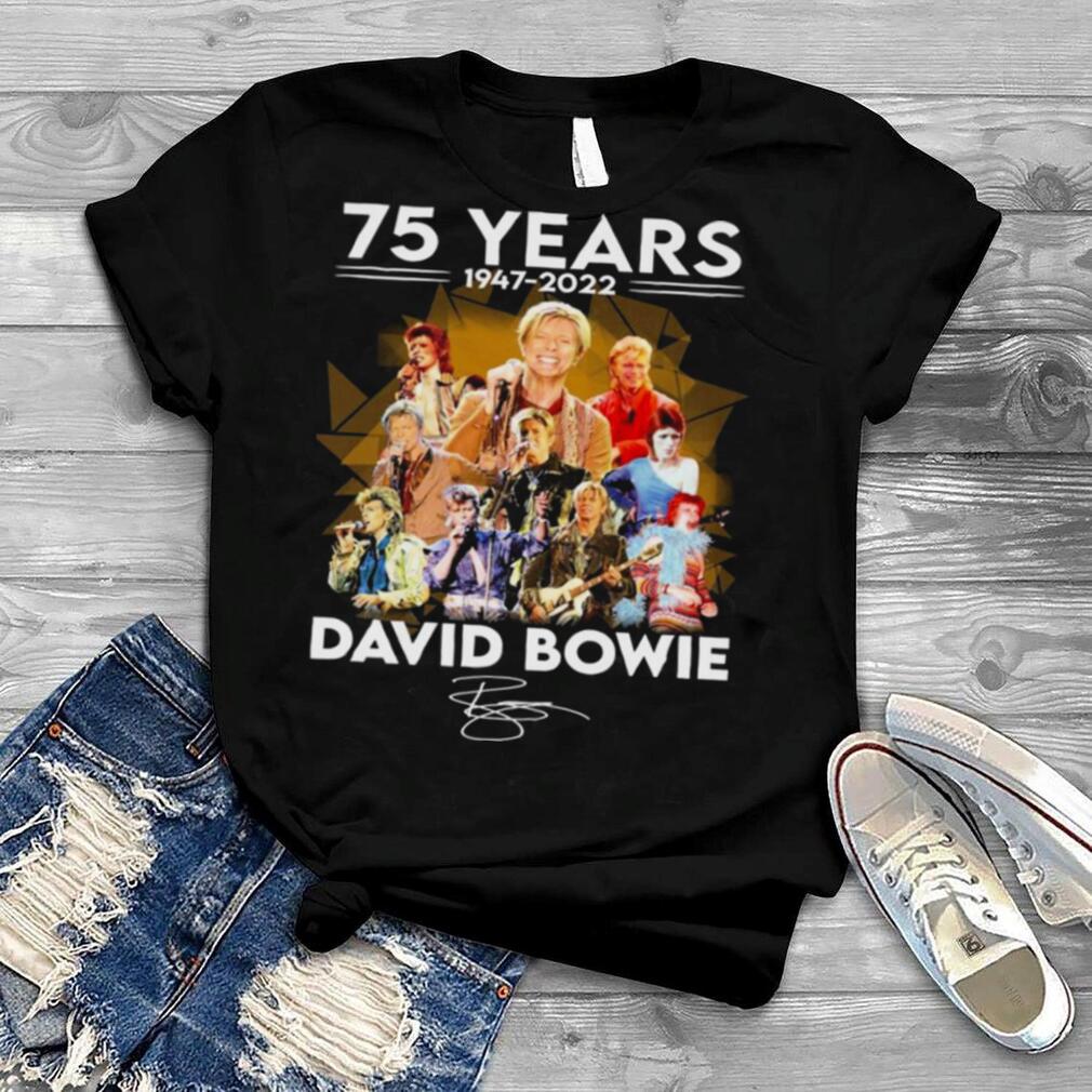 75 Years 1947 2022 David Bowie Signatures Shirt
