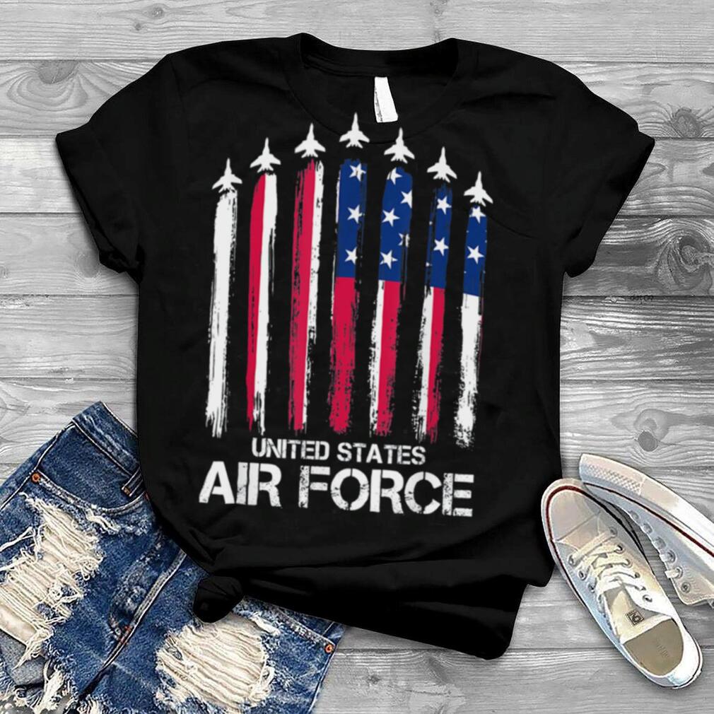 Air Force US Veterans American Flag 4th of July Patriotic Shirt