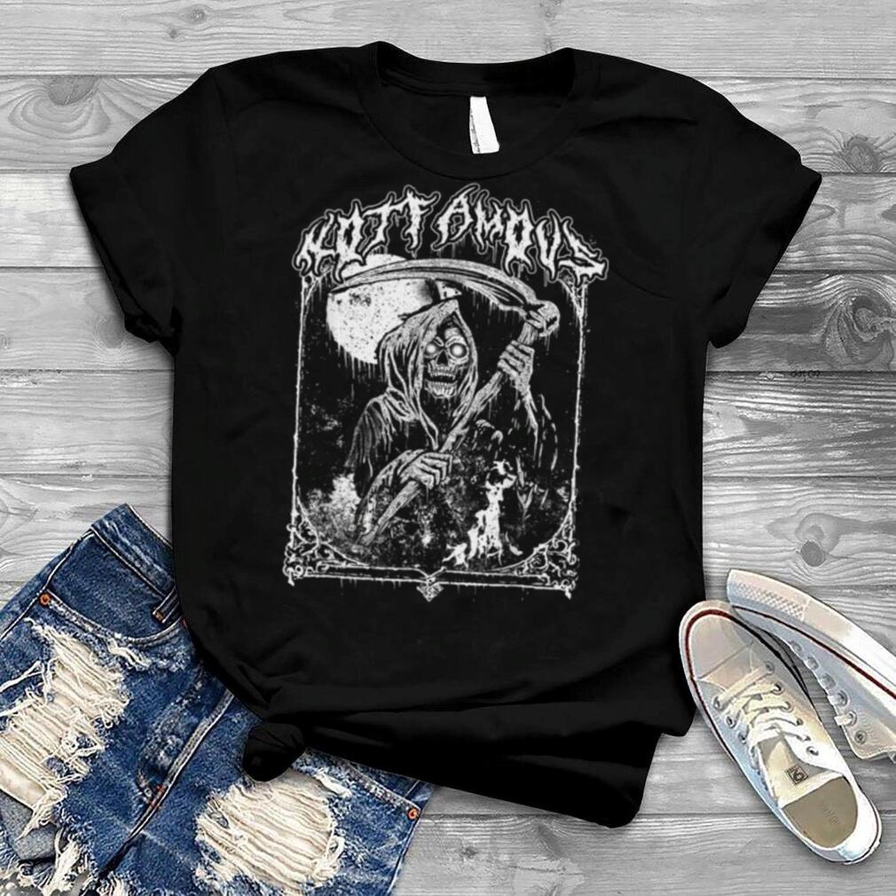 Alternative Edgy Goth Women   Grunge Death Metal Grim Reaper T Shirt
