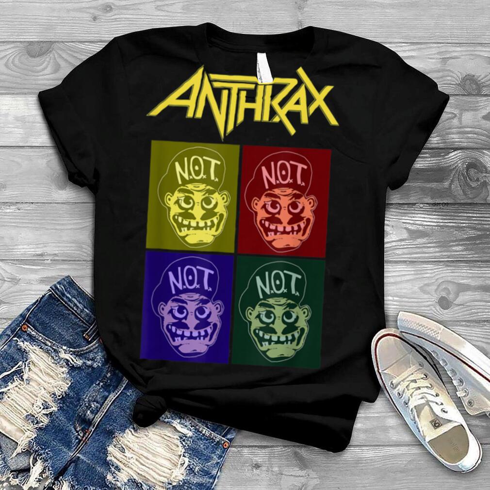 Anthrax   Amazon Exclusive Not Man Pop Art T Shirt B0B3SM5NHV