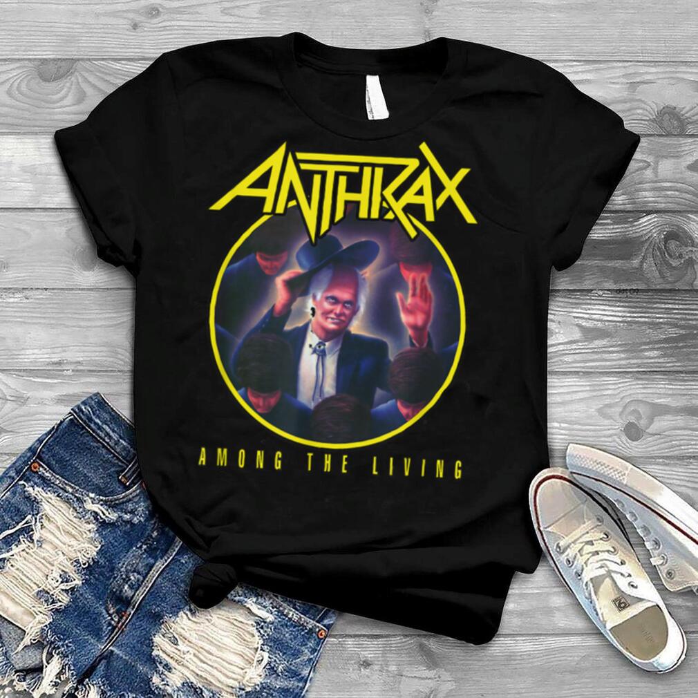 Anthrax – Among The Living Yellow Logo T Shirt