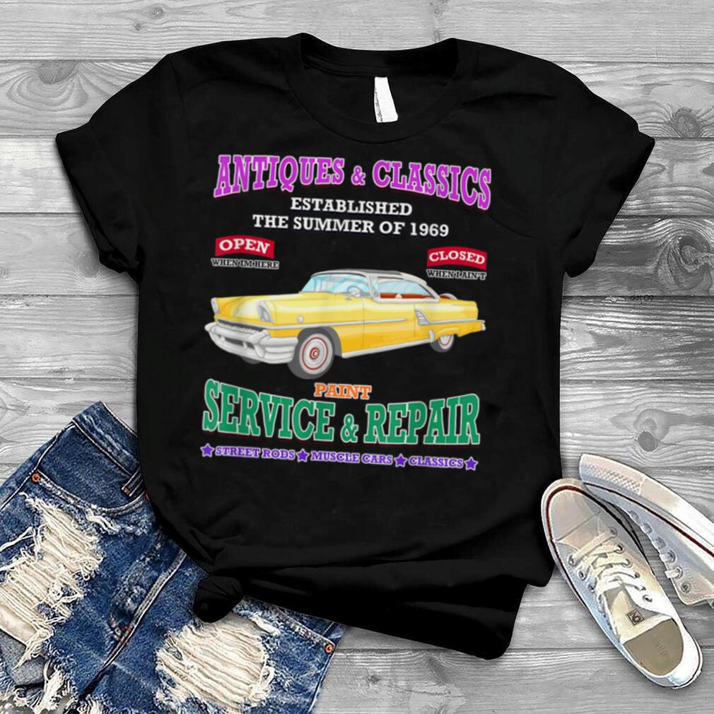 Antique Classic Car Hot Rod Racing Garage Novelty Gift T Shirt