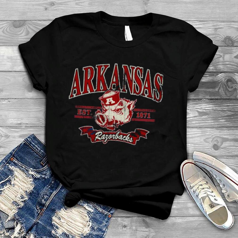 Arkansas Razorbacks Sailor Hog With Banner Rochester 1871 shirt