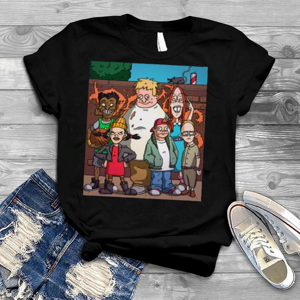 Ashley A And Gretchen Are Walking To School Together Recess Trcs 90s Cartoons shirt