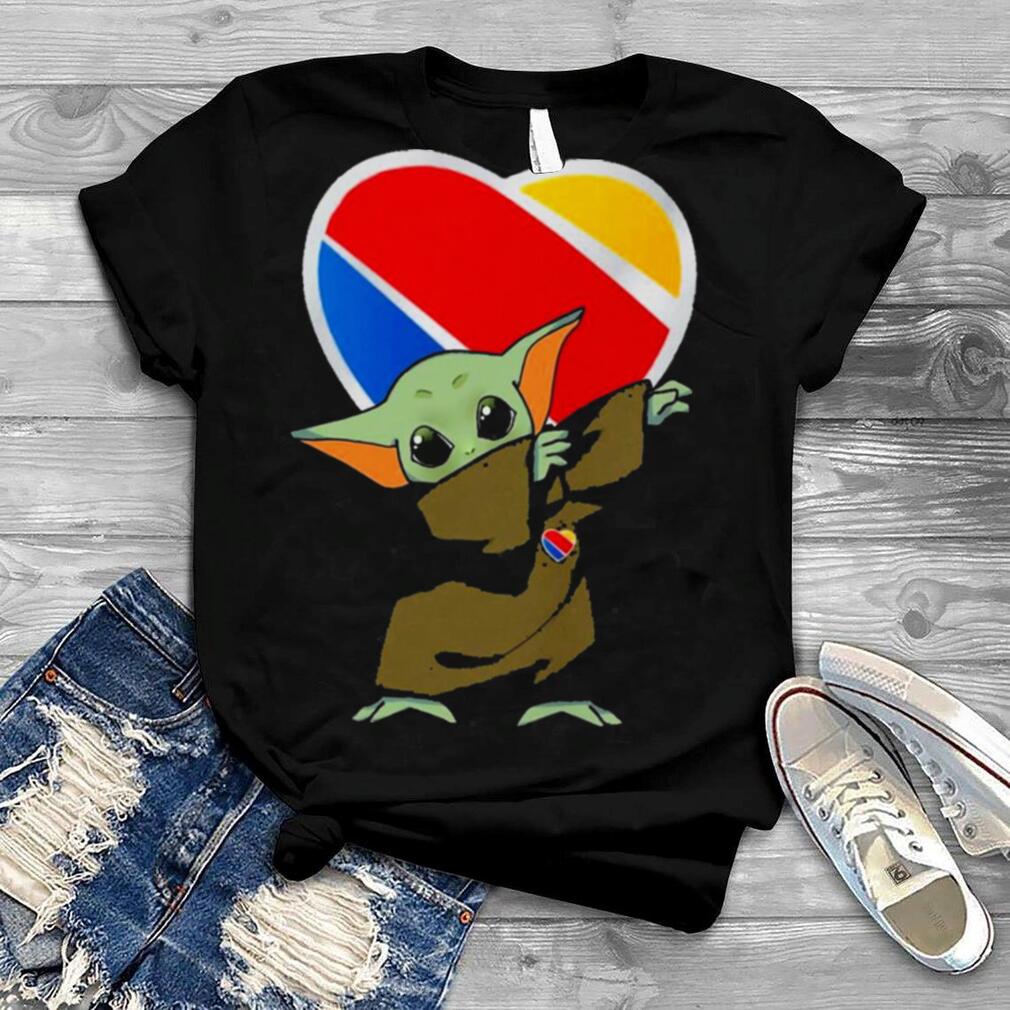 Baby Yoda Dabbing Southwest Airlines Shirt