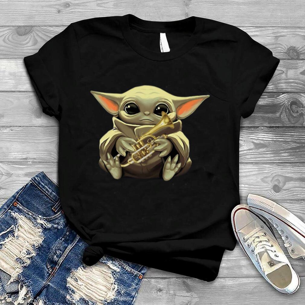 Baby Yoda Hug Saxophone shirt