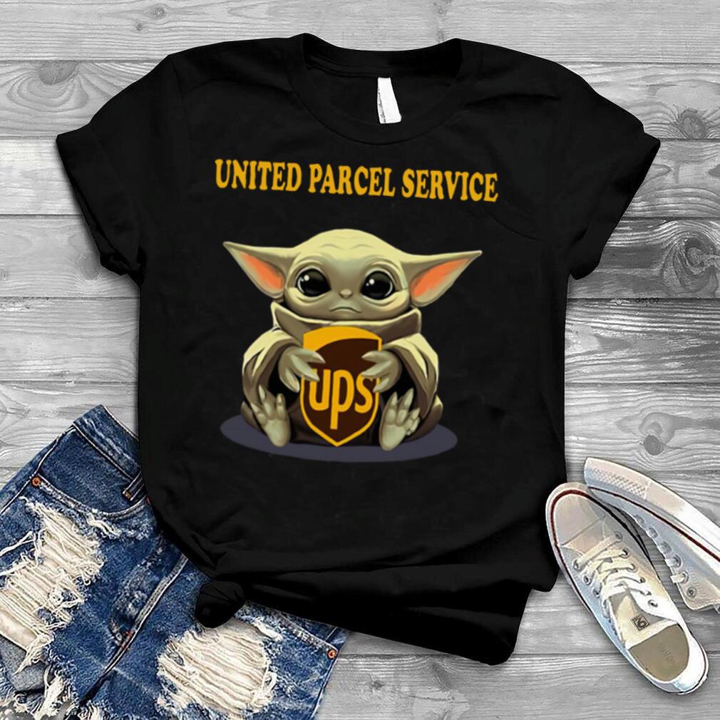 Baby Yoda Hugging United Parcel Service shirt