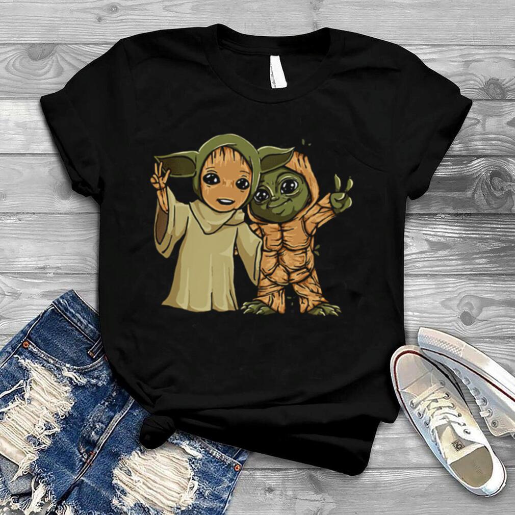 Baby Yoda and Groot shirt