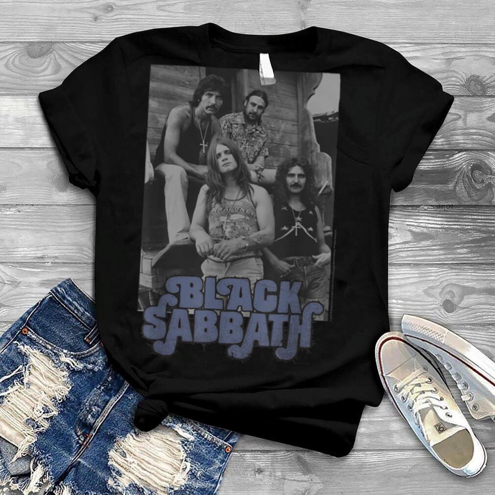 Black Sabbath Official B&W Band Photo T Shirt