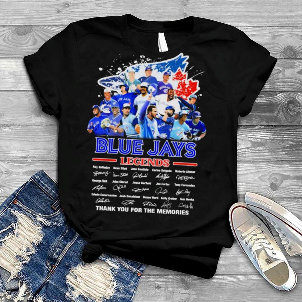 Blue Jays Legends Team Signatures Thank You For The Memories Shirt