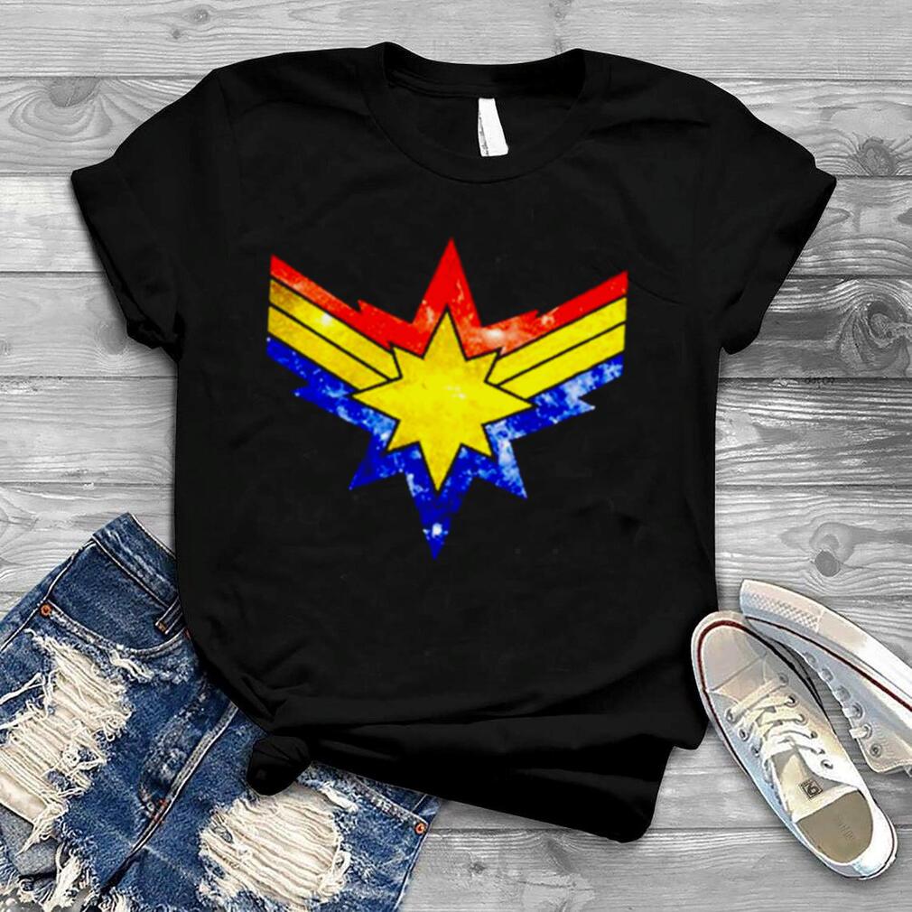 Captain Marvel punch holes in the sky shirt