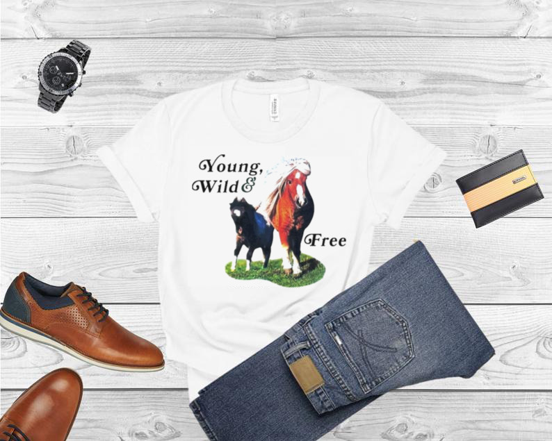 Caucasianjames Young Wild And Free Horses shirt