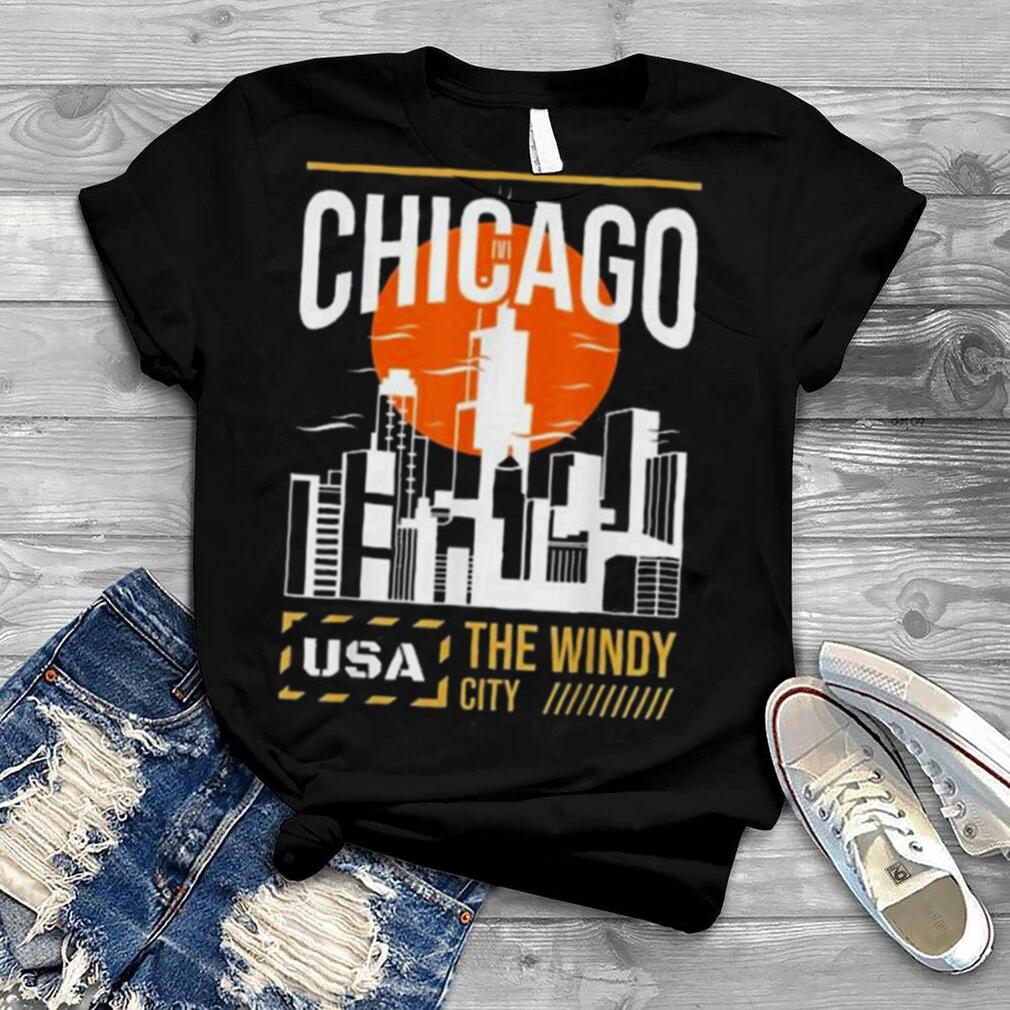Chicago Vacation Holiday USA Flag Shirt