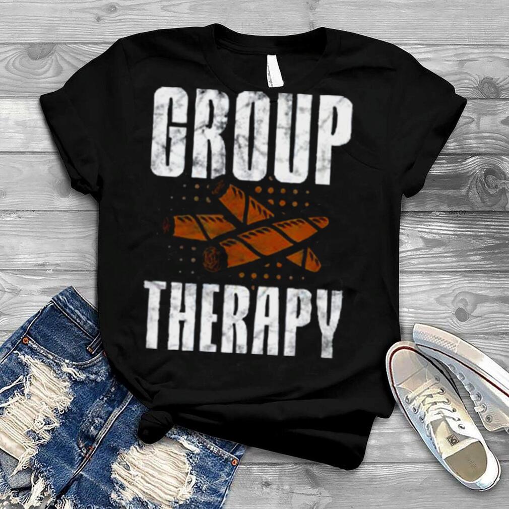 Cigars Smoker Group Therapy Cigarettes Tobacco Smoke Grunge Shirt