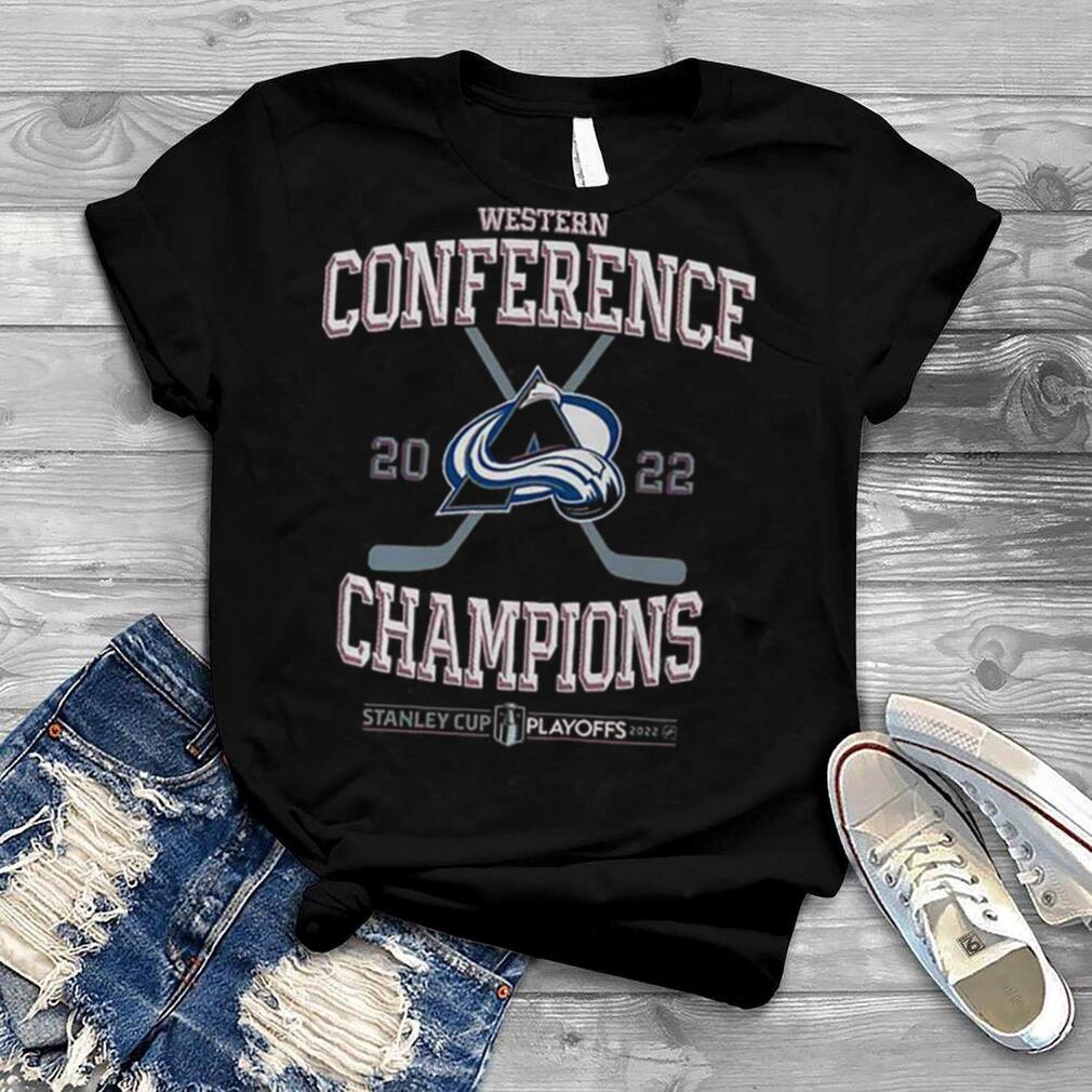 Colorado Avalanche Burgundy 2022 Western Conference Champions T Shirt