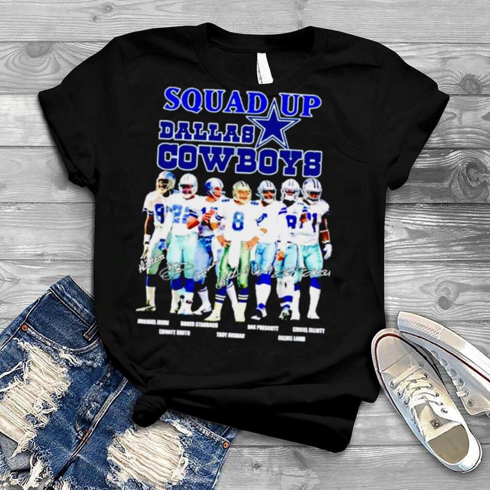 Dallas Cowboys Squad Up signatures shirt