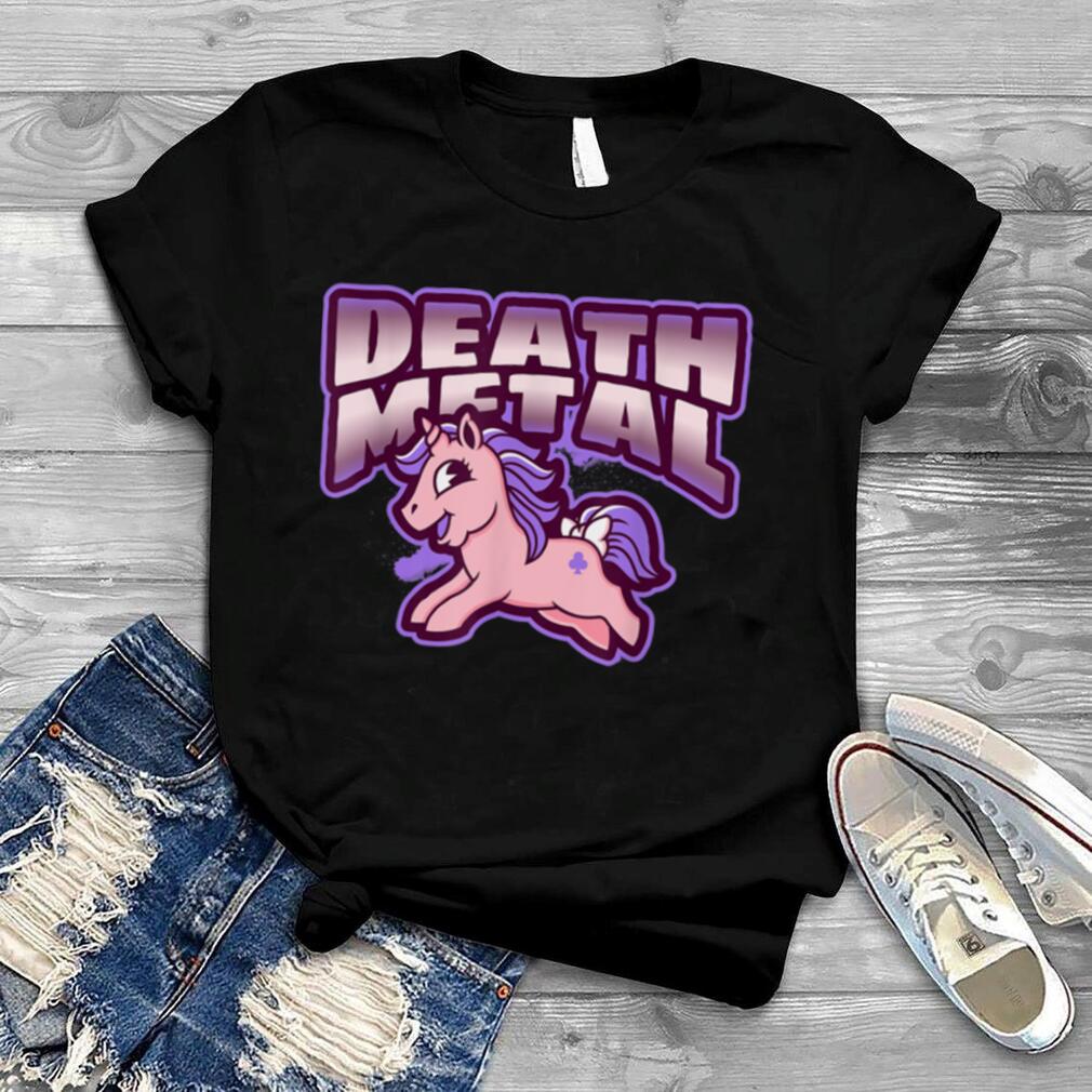 Death Metal Unicorn Funny Cute Heavy Metal Music T Shirt