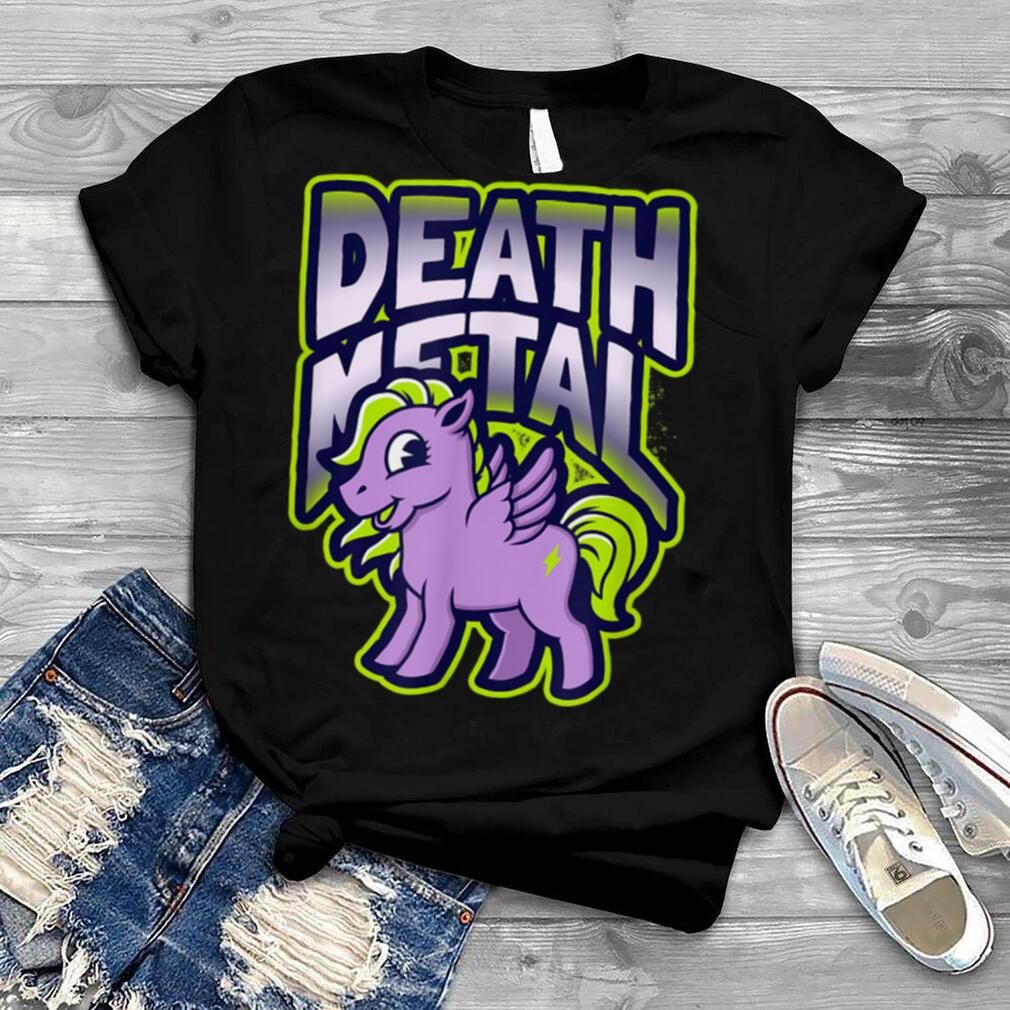 Death Metal Unicorn Funny Heavy Metal Music T Shirt