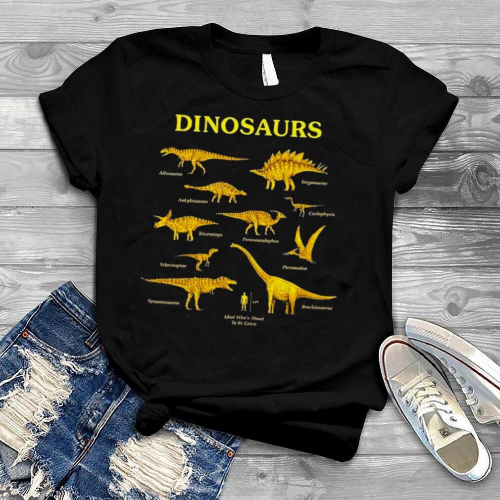 Dinosaurs and idiot shirt