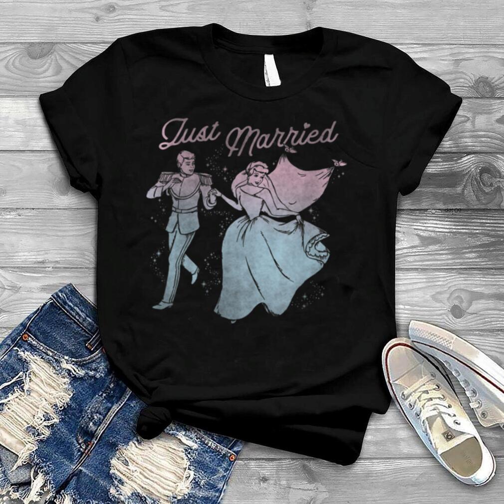 Disney Cinderella Prince & Princess Just Married T Shirt