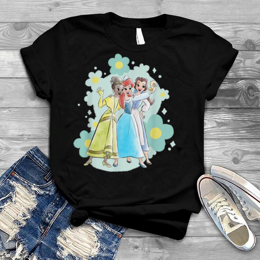 Disney Princess Tiana Ariel and T Belle Seashell Selfie Shirt
