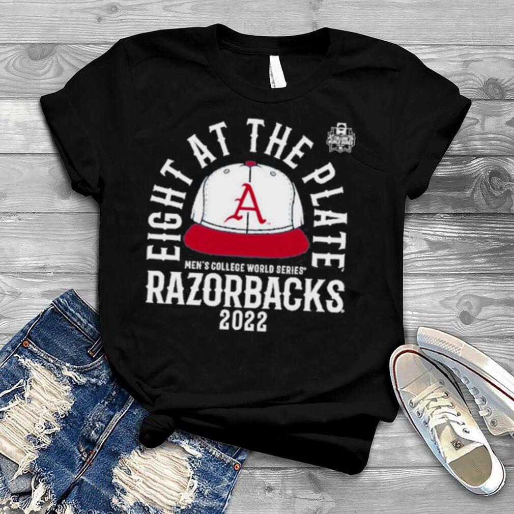 Eight At The Plate Arkansas Razorbacks Baseball Men’s College World Series 2022 Shirt