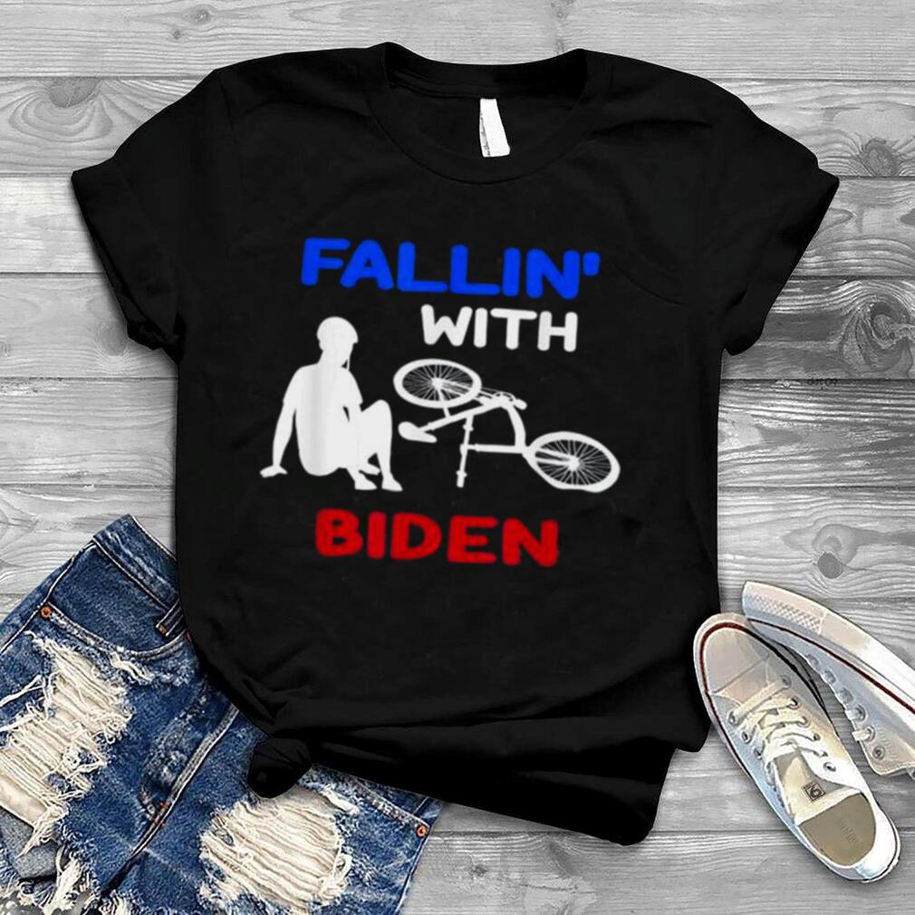Fallin with biden joe biden falling off his bicycle shirt