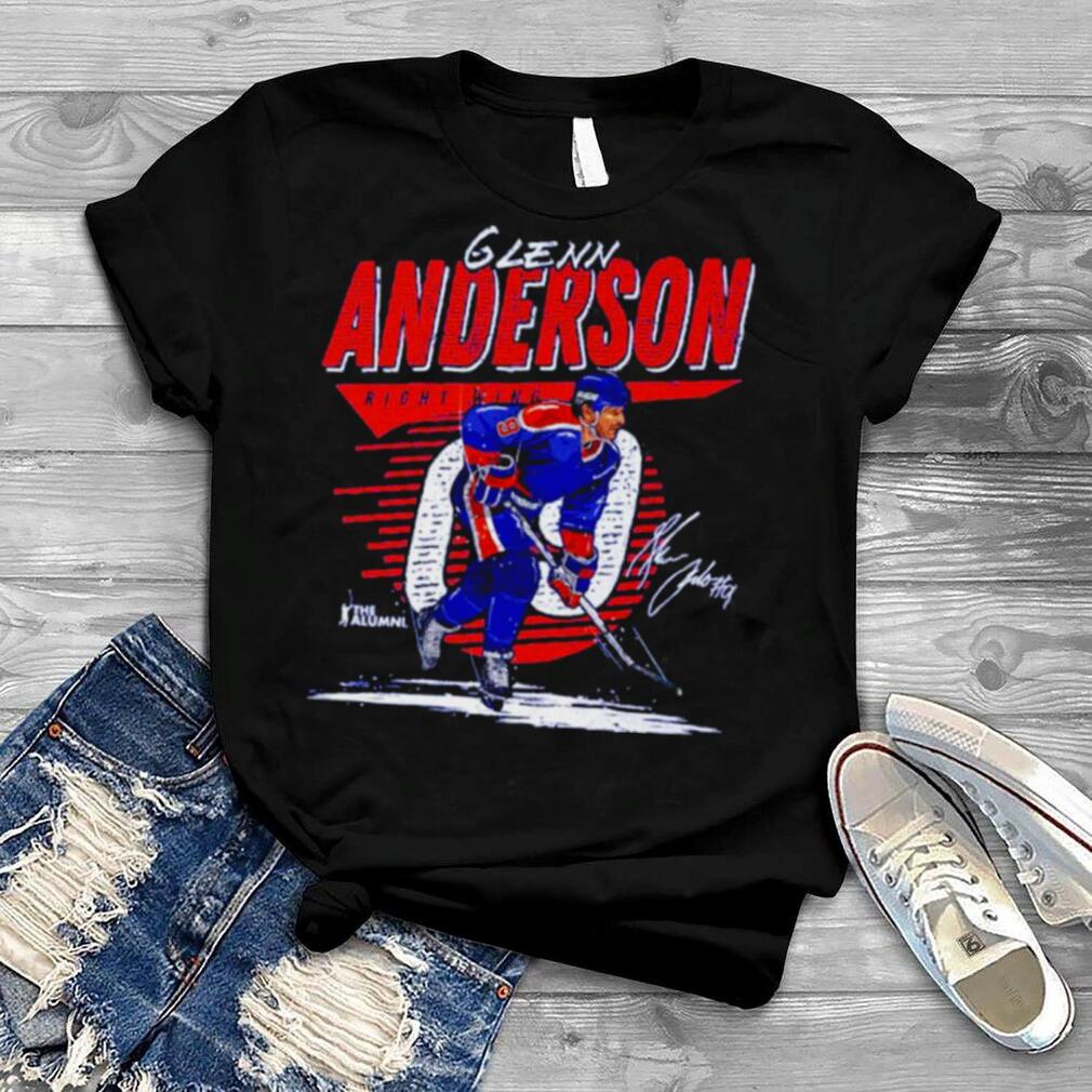 Glenn Anderson Edmonton Comet Hockey Signatures Shirt