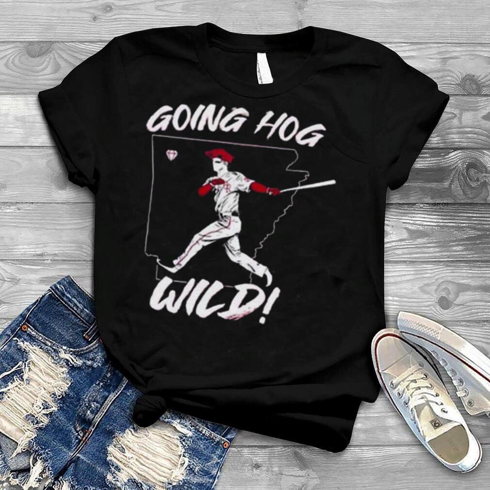 Going Hog Wild Arkansas Baseball Fan Gift Shirt