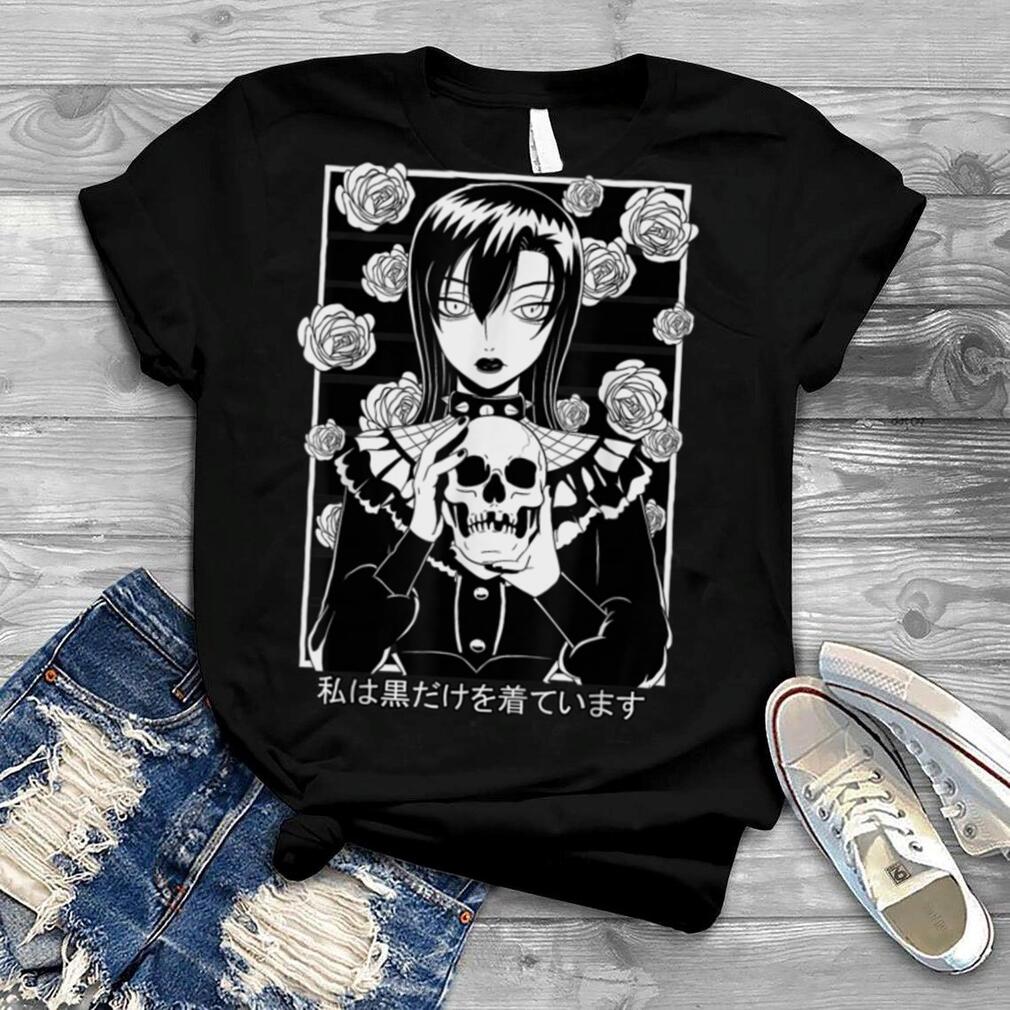 Goth Girl Skull Gothic Anime Aesthetic Horror T Shirt0