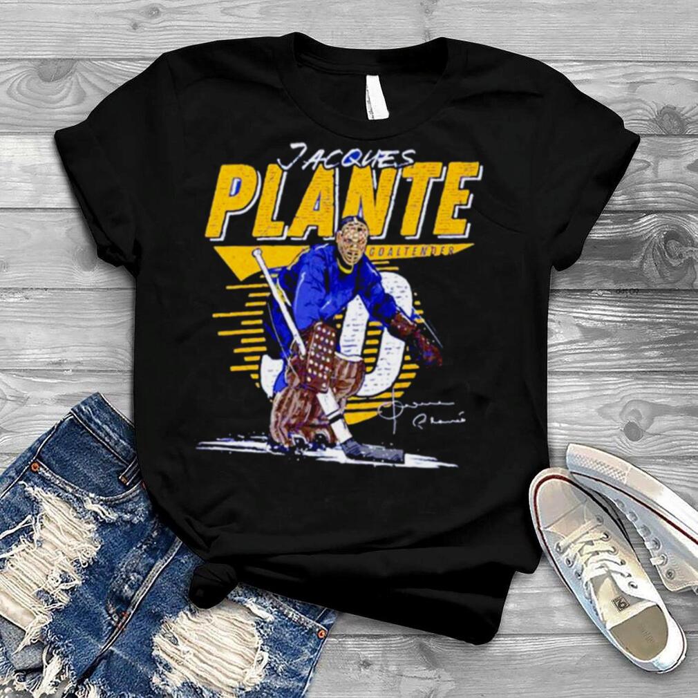 Jacques Plante St Louis Blues Comet singature shirt