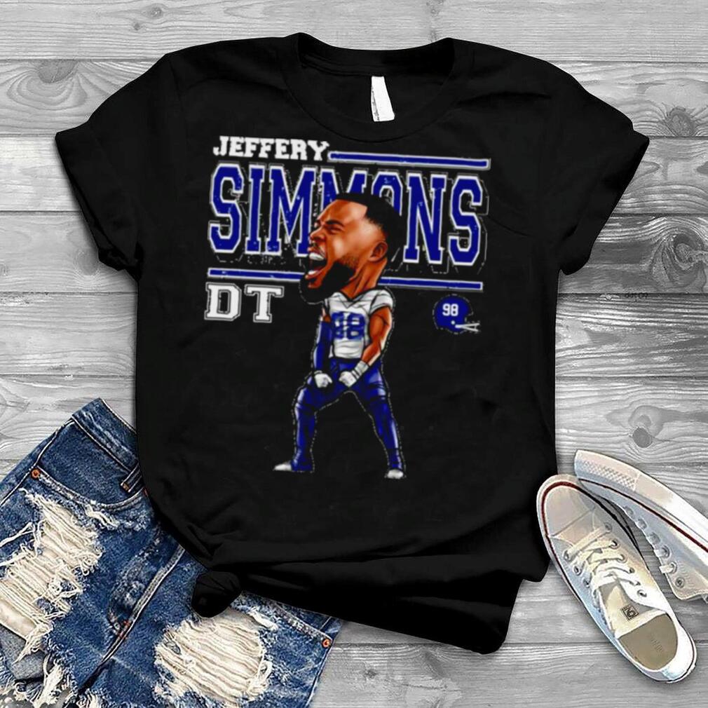 Jeffery Simmons Tennessee Cartoon Football Shirt