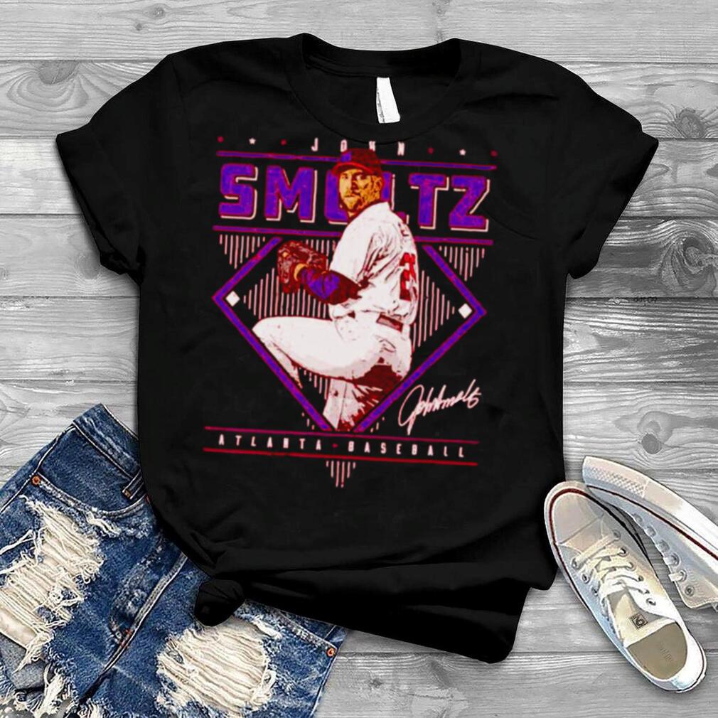 John Smoltz Atlanta Braves Diamond Name signature shirt