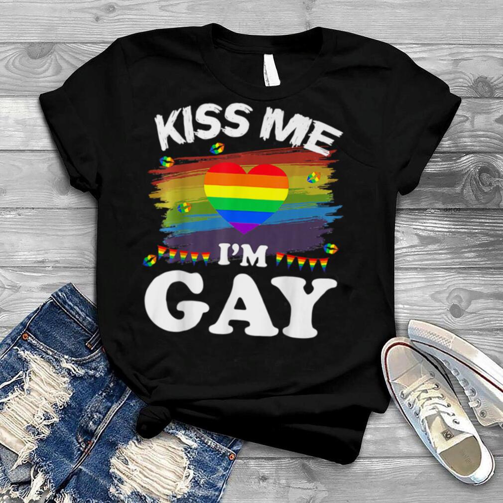 Kiss Me I’m Gay LGBT Pride Gift T Shirt