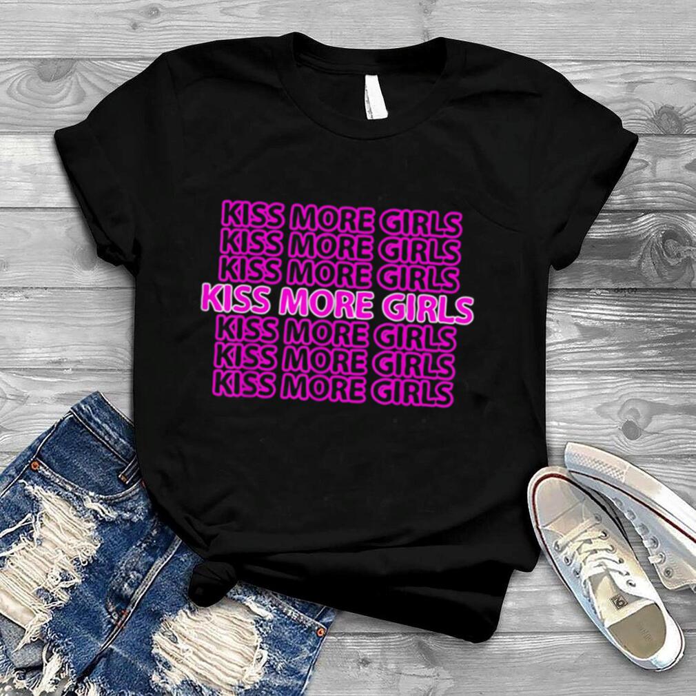 Kiss More Girls Lesbian Flag LGBT Pride T Shirt