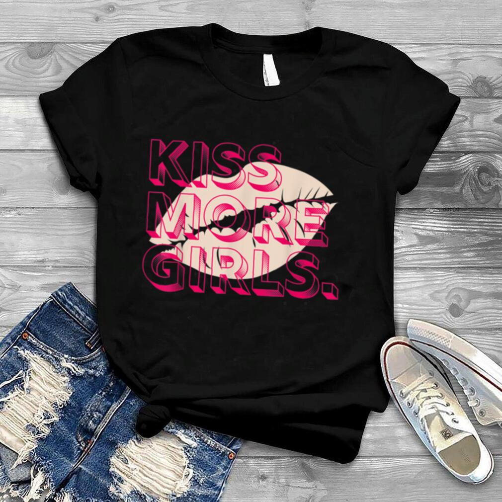 Kiss More Girls Lesbian Flag LGBT Pride T Shirt