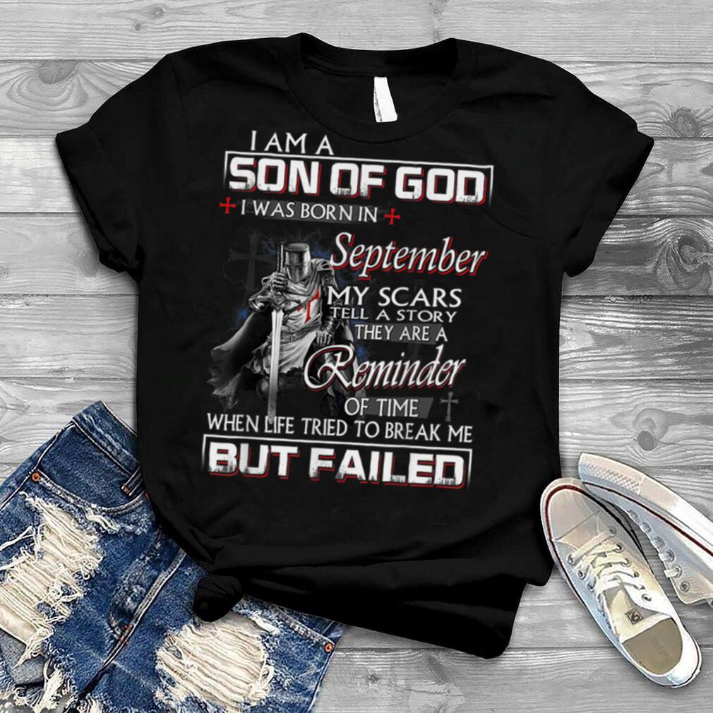 Knight Templar I'm Son Of God September Christian Religious T Shirt