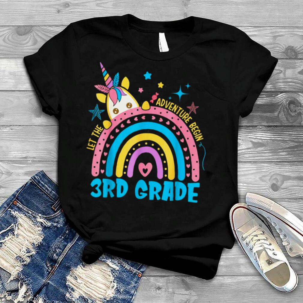 Let The 3rd Grade Adventure Begin Teacher Back To School Shirt