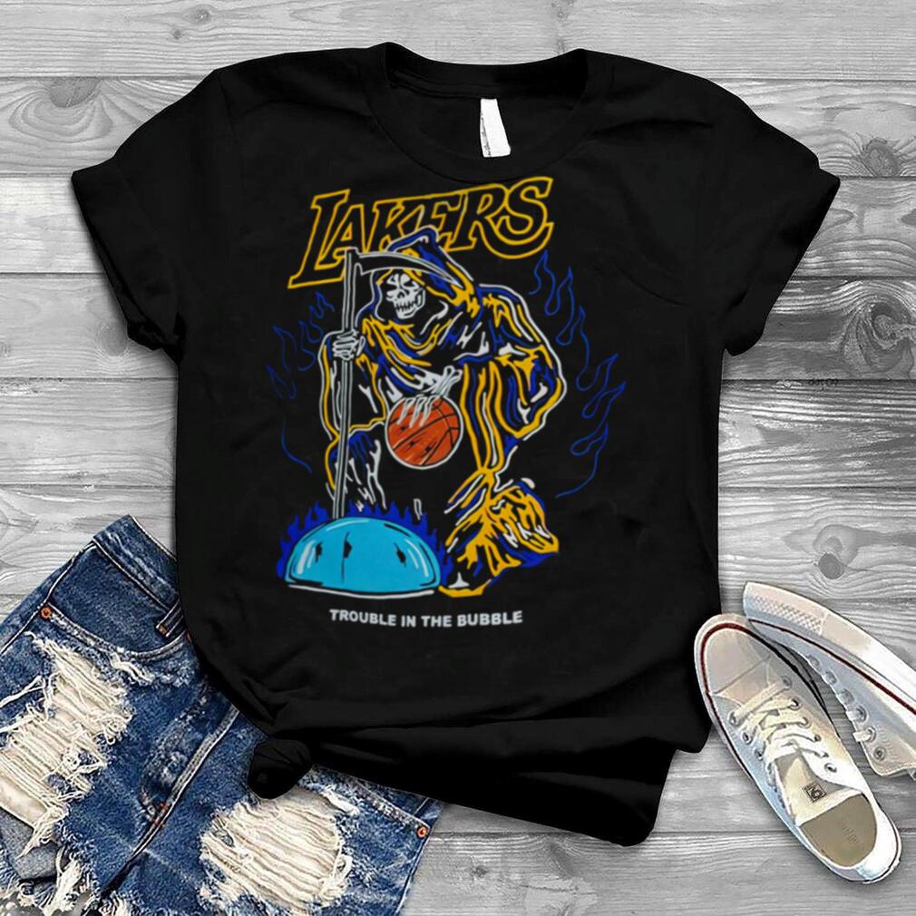 Los Angeles Lakers Trouble In The Bubble Vintage Los Angeles Laker shirt