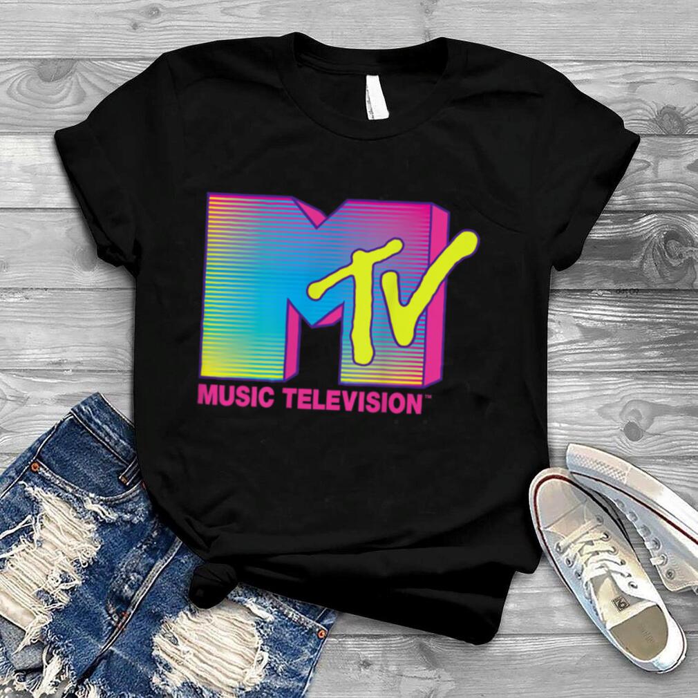 MTV Logo Fluorescent Colors Graphic T Shirt