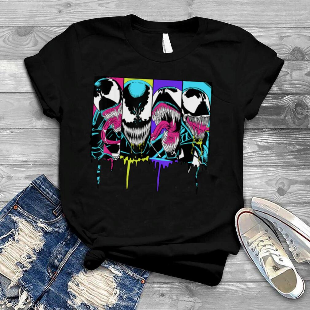 Marvel Venom Colorful Dripping Comic Panel T Shirt