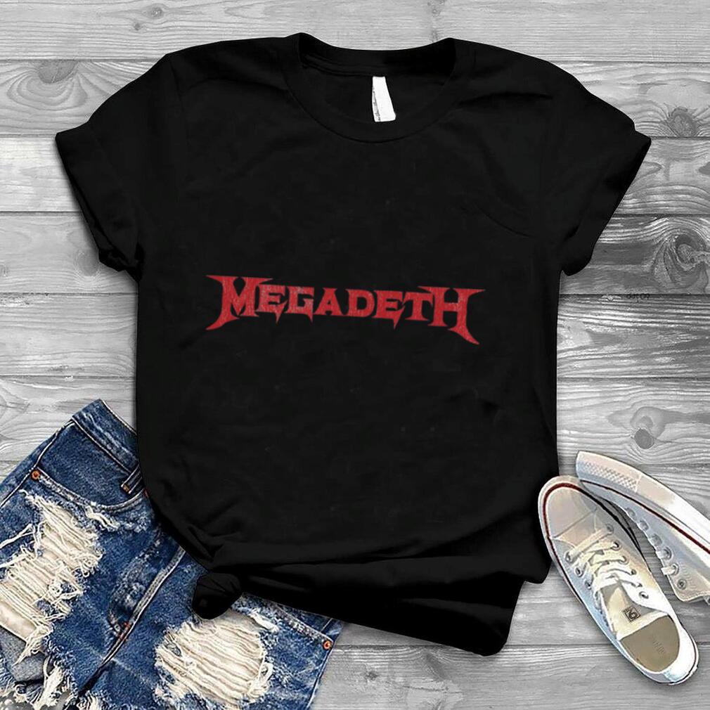 Megadeth – Distressed Red Logo T Shirt B09Q89LST8