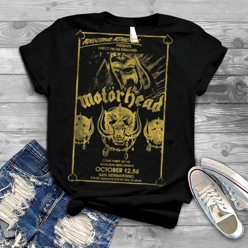 Motörhead – Warpig San Bernardino Flyer 1986 Vintage T Shirt
