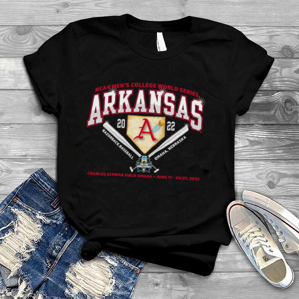 NCAA Men’s CWS 2022 Arkansas Razorback Baseball Road To Omaha, Nebraska Shirt