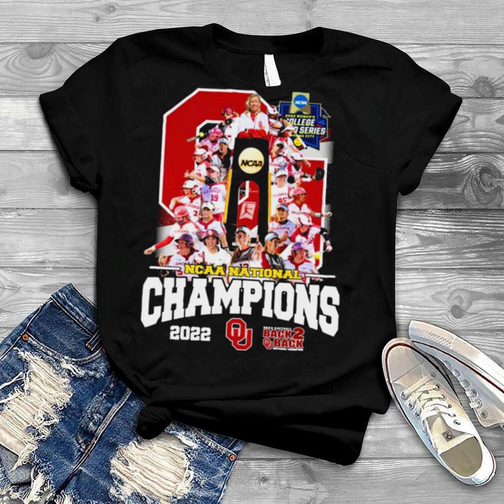 NCAA National Champions 2022 Back To Back Oklahoma Sooners Softball Team Shirt