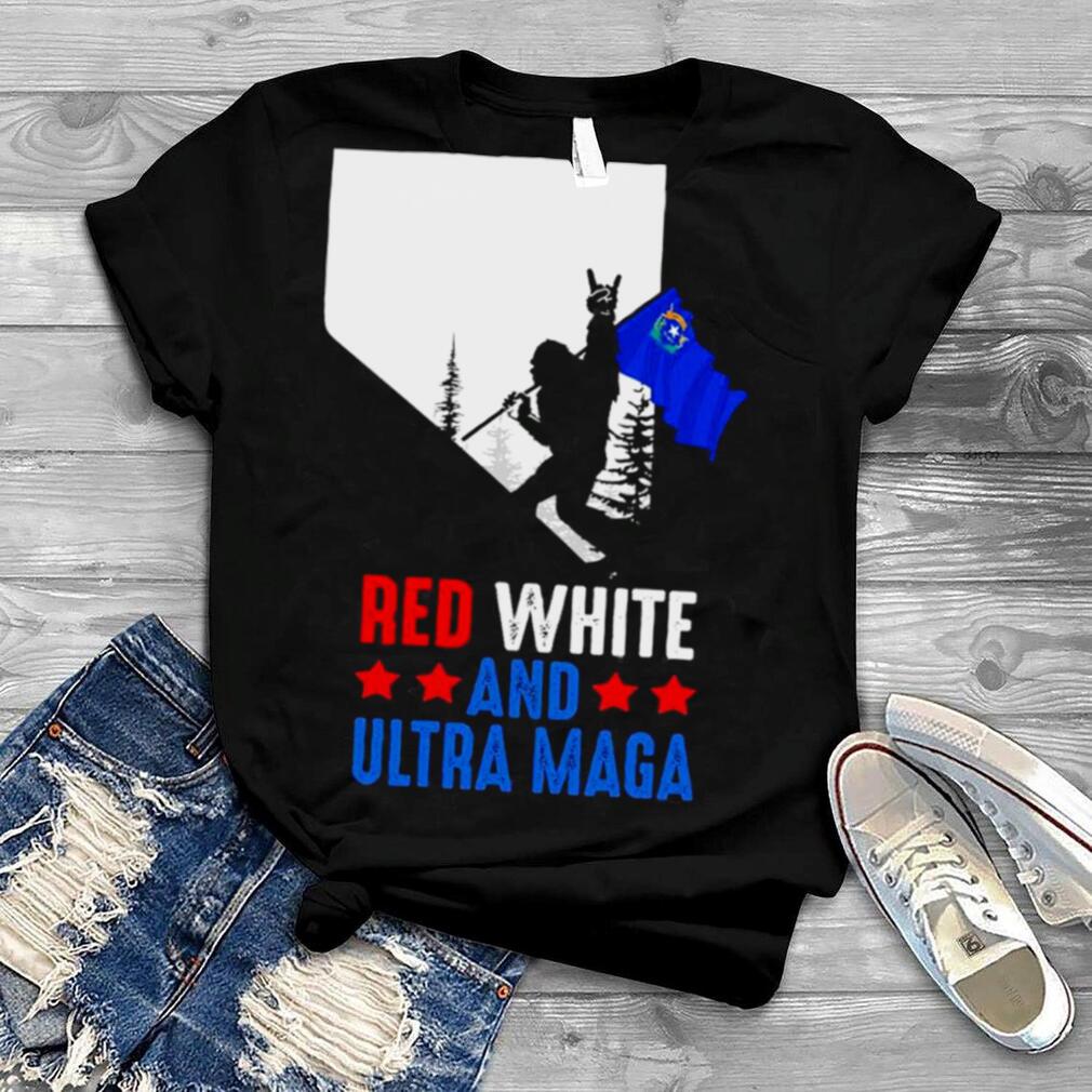 Nevada America Bigfoot Red White And Ultra Maga Shirt