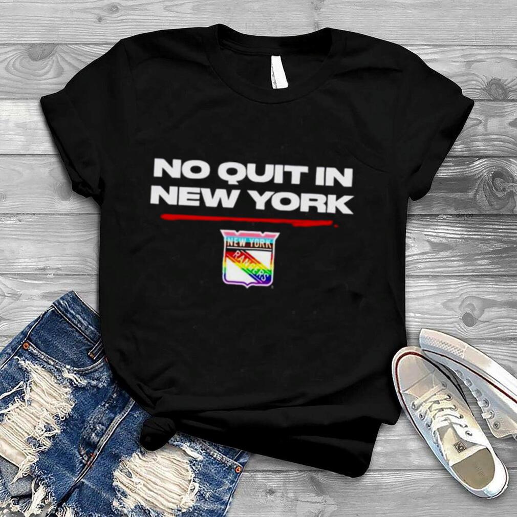 New York Rangers No Quit In New York Pride logo T-shirt, hoodie