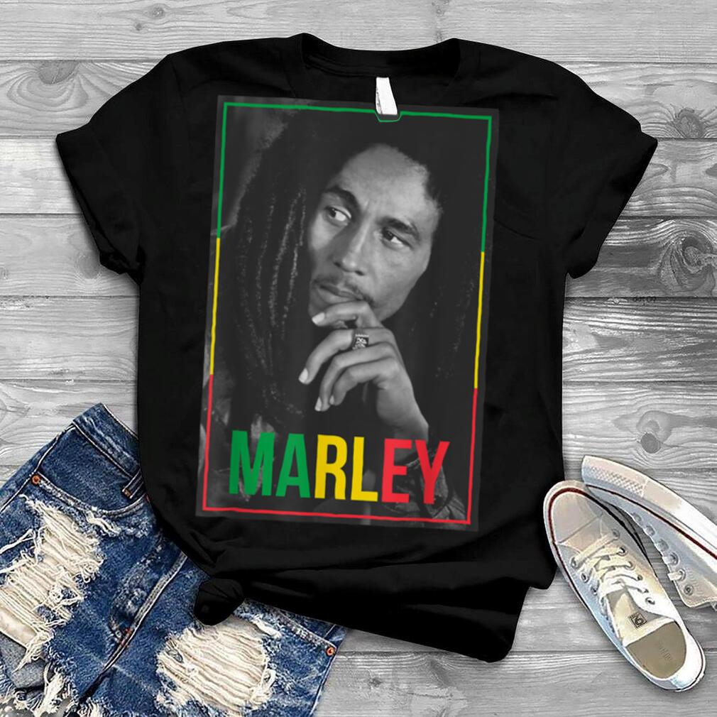 Official Bob Marley Photo White T Shirt