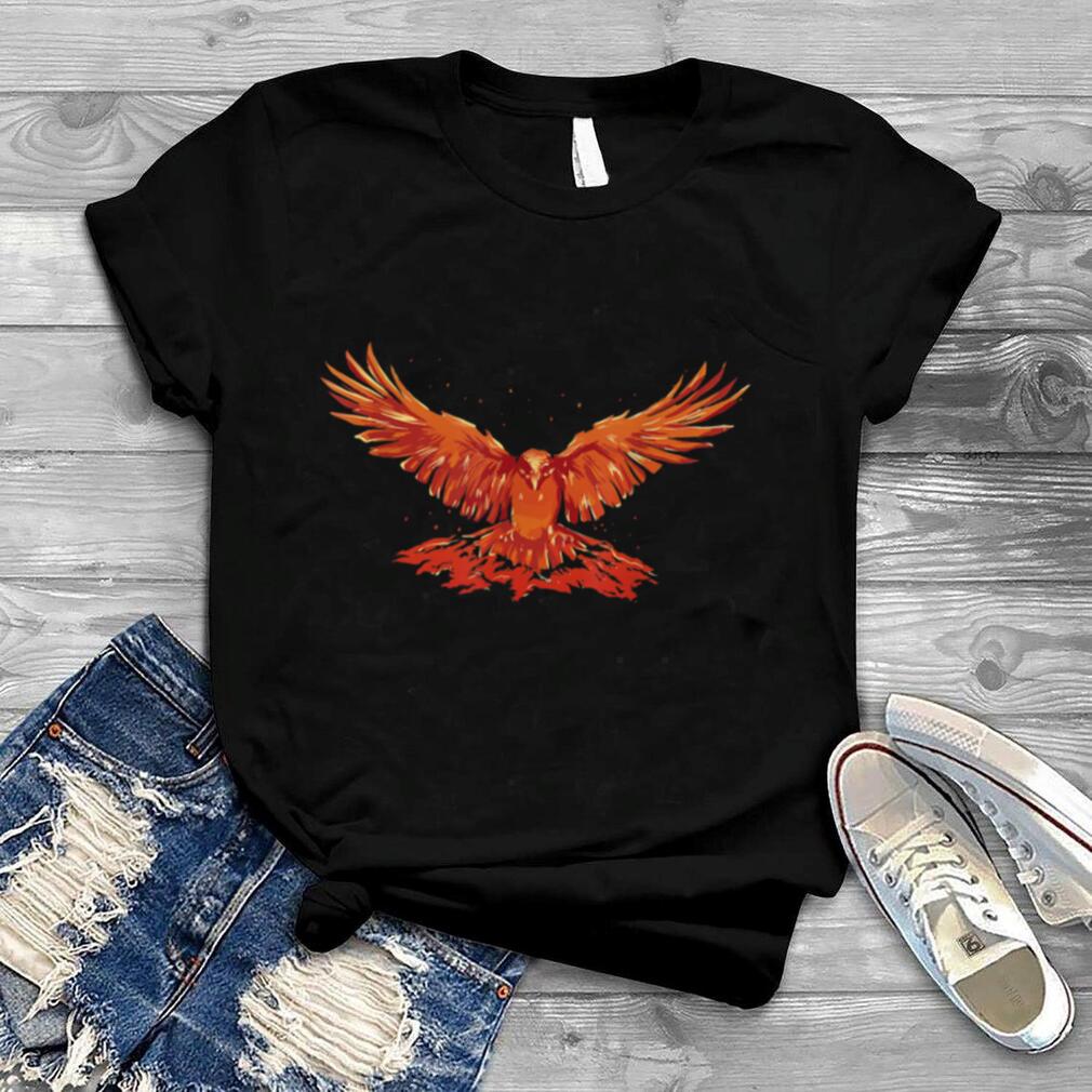 Phoenix Ashes Rejuvenation Firebird Symbolic Mythical Bird T Shirt